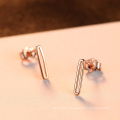 Rose Gold Plated Authentic 925 Sterling Silver Drop Dangle Earrings